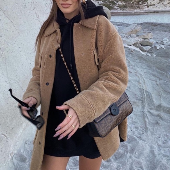 Double faced overshirt shacket fleece - Picture 7 of 15